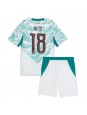 Portugalsko Pedro Neto #18 Venkovní dres pro děti MS 2026 Krátký Rukáv (+ trenýrky)